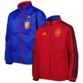 Youth adidas Royal/Red Spain National Team Anthem Full-Zip Reversible Jacket