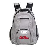 MOJO Gray Ole Miss Rebels Personalized Premium Laptop Backpack