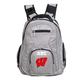 MOJO Gray Wisconsin Badgers Personalized Premium Laptop Backpack