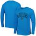 Men's Concepts Sport Blue Miami Marlins Inertia Raglan Long Sleeve Henley T-Shirt