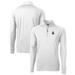 Men's Cutter & Buck White Alabama Crimson Tide Adapt Eco Knit Stretch Recycled Quarter-Zip Pullover Top