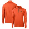 Men's Cutter & Buck Orange Oregon State Beavers Adapt Eco Knit Stretch Recycled Quarter-Zip Pullover Top