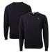 Men's Cutter & Buck Black Clemson Tigers Lakemont Tri-Blend V-Neck Pullover Sweater