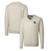 Men's Cutter & Buck Oatmeal Delaware Fightin' Blue Hens Lakemont Tri-Blend V-Neck Pullover Sweater