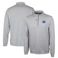 Men's Cutter & Buck Gray Air Force Falcons Heathered Vault Stealth Quarter-Zip Pullover Top