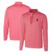 Men's Cutter & Buck Crimson Alabama Tide Heathered Vault Stealth Quarter-Zip Pullover Top