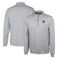 Men's Cutter & Buck Gray Arkansas Razorbacks Heathered Vault Stealth Quarter-Zip Pullover Top