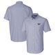 Men's Cutter & Buck Light Blue Auburn Tigers Vault Stretch Oxford Short Sleeve Button-Down Shirt