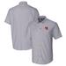 Men's Cutter & Buck Charcoal Western Kentucky Hilltoppers Vault Stretch Oxford Short Sleeve Button-Down Shirt