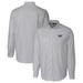 Men's Cutter & Buck Charcoal Auburn Tigers Vault Stretch Oxford Stripe Long Sleeve Button-Down Shirt