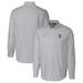 Men's Cutter & Buck Charcoal Tulane Green Wave Vault Stretch Oxford Stripe Long Sleeve Button-Down Shirt