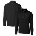 Men's Cutter & Buck Black Cincinnati Bearcats Traverse Stretch Quarter Zip-Pullover Top