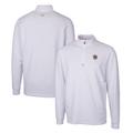 Men's Cutter & Buck White LSU Tigers Traverse Stretch Quarter Zip-Pullover Top