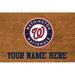 Washington Nationals 23'' x 35'' Personalized Door Mat