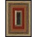 3 ft. 11 in. x 5 ft. 3 in. Hearthside Rustic Panel Area Rug Multi Color