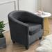 Yipa Stretch Armchair Club Chair Sofa Cover Tub Barrel Chair Seat Sofa Slipcover Removable Machine Washable Couch Cover Universal Dark Gray