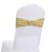 Home Decor Party Supplies Decor Holiday Party Decorative Chair Cover Bow Back Flower Elastic Bandage Sequin Bandage