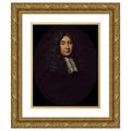 Pierre Mignard 15x18 Gold Ornate Wood Frame and Double Matted Museum Art Print Titled - Claude Le Peletier (1630-1711) Provost of Merchants from 1668 to 1676 (1670)