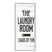 Stupell Industries Loads of Fun Laundry Room Rustic Clothespin Design Framed Wall Art 13 x 30 Design by Kim Allen