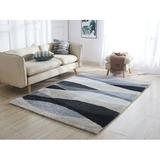 Handmade Rectangle Glamour Casual Silky Polyester Fibers Shag Area Rug Transitional Accent Indoor Chic Solid Pattern Softness Underfoot Fluffy Rug Hand-Tufted Ultra Soft Cozy Ivory Area Rug Grey