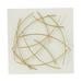 CosmoLiving by Cosmopolitan White Metal Overlapping Lines Abstract Wall Decor with White Backing