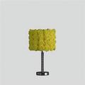 HomeRoots 468746 18 in. Roses Acrylic & Metal Table Lamp Yellow