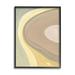 Stupell Industries Abstract Organic Curves Neutral Brown Yellow Black Framed 24 x 30 Design by Danhui Nai