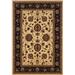 Moretti Wesley Area Rugs - 130/7 Traditional Oriental Ivory Persian Vines Leaves Border Rug