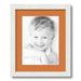 ArtToFrames 13x16 Matted Picture Frame with 9x12 Single Mat Photo Opening Framed in 1.25 Satin White Frame and 2 Octoberfest Mat (FWM-3966-13x16)