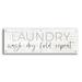 Epic Art Laundry - Wash Dry Fold Repeat by Lux + Me Designs Acrylic Glass Wall Art 48 x16