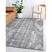 Rugs.com Oregon Collection Rug â€“ 9 x 12 Gray Low-Pile Rug Perfect For Living Rooms Large Dining Rooms Open Floorplans