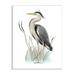 Stupell Industries Peaceful Heron Bird Standing Amidst Wild Grass Graphic Art Unframed Art Print Wall Art Design by Studio Q