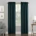 Sun Zero-Sun Zero Hayden Energy Saving Blackout Rod Pocket Curtain Panel Single Panel40x95-Teal