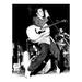 Elvis Presley Rocking out on Stage - Unframed Photograph Metal in White/Black Globe Photos Entertainment & Media | 40 H x 30 W x 0.2 D in | Wayfair