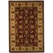 Red/White 96 x 0.5 in Indoor Area Rug - Safavieh Traditions Oriental Handmade Tufted Silk Burgundy/Ivory Area Rug Wool | 96 W x 0.5 D in | Wayfair