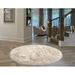 White 30 x 3 in Area Rug - Everly Quinn Mar Vista Solid Color Machine Woven Faux Sheepskin Area Rug in Cream Faux Fur | 30 W x 3 D in | Wayfair
