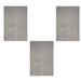 Gray 27 x 18 x 0.4 in Area Rug - Ebern Designs Hainault Solid Color Machine Made Tufted Area Rug in Set | 27 H x 18 W x 0.4 D in | Wayfair