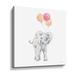 Zoomie Kids Elephant Celebration Elephant Celebration by - Painting on Canvas in Gray | 24 H x 24 W x 2 D in | Wayfair