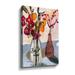 Winston Porter Still Lifewith Mason Jar & Flowers Still Lifewith Mason Jar & Flowers by - Painting on Canvas in Red | 24 H x 16 W x 2 D in | Wayfair