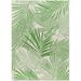 Green 120 x 94 x 0.01 in Area Rug - Bay Isle Home™ Rectangle Arikan Floral Machine Woven Polypropylene Area Rug in Polypropylene | Wayfair