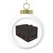 The Holiday Aisle® Crate Christmas Ball Ornament Ceramic/Porcelain in Black/Brown/White | 8 H x 6 W in | Wayfair 462A19060586487DA52FA507997587C9