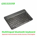 Clavier Bluetooth sans fil universel 10 pouces AZERTY français espagnol russe arabe pour