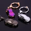 JOMen-Porte-clés de voiture en forme de voiture avec lumières pour femmes porte-clés en métal de