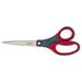 Scotch-2PK Scotch Precision Scissors 8 Long 3.13 Cut Length Gray/Red Straight Handle (1448)