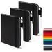 3 Pack Pocket Notebook Journals with 3 Black Pens Feela A6 Mini Cute Small Journal Notebook Bulk Hardcover College Ruled Notepad with Pen Holder for Office School Supplies 3.5Ã¢â‚¬x 5.5Ã¢â‚¬ Black
