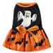 Topumt Pumpkin Dog Halloween Costume Dog Clothes for Small Medium Large Dogs Girl Dresses Puppy Party Apparel Doggie Wedding Dress