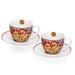 STP Goods Morris Garden Tea Coffee Cup & Saucer Set of 2 - 8.8 fl oz