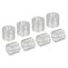 Metal Napkin Rings, 8pcs Hollow Napkin Ring Holder Set, Silver Tone - Silver Tone - 39mm