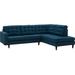 Empress 2 Piece Upholstered Fabric Right Facing Sectional