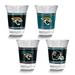 Curata NFL Jacksonville Jaguars 4-Piece 2 Oz. Shot Glass Set